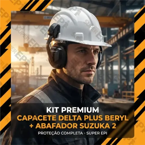 Capacete de Segurança Delta Plus BERYL Classe B Conjugado Com Abafador Suzuka2