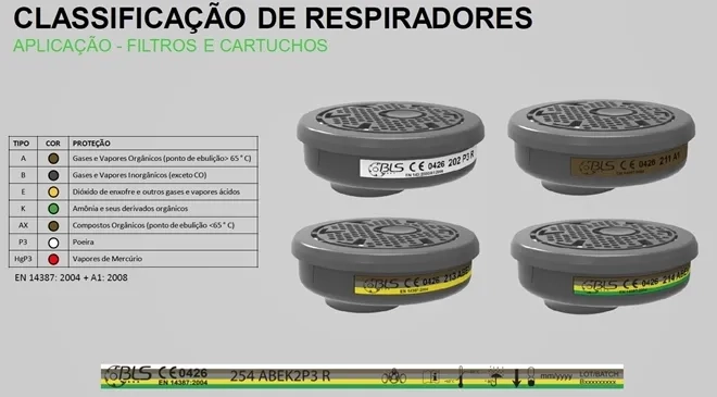 Respirador Bls 5700 Facial Inteira Em Silicone Com  Filtro Incluso CA 35554