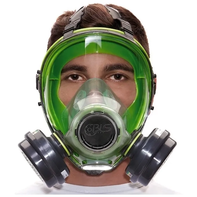 Respirador Bls 5700 Facial Inteira Em Silicone Com  Filtro Incluso CA 35554