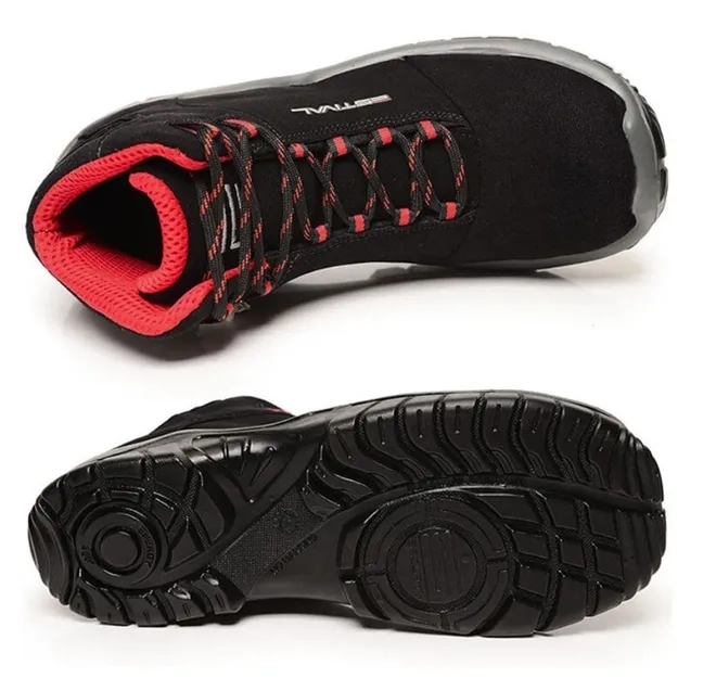 Bota De Segurança Estival Energy EN10071S2-PTVM  Preto e Vermelho Bico de Pvc CA 44558