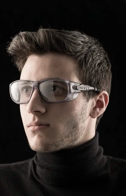Óculos Univet 5X9 G Lentes de Grau Inclusa, Instalada e Certificada Pela Univet CA 38095