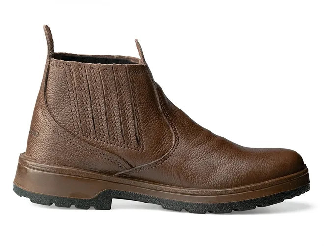 Botina Agrícola Goodyear Footwear Agro Premium Cor Marrom Café Solado Reforçado CA 39803