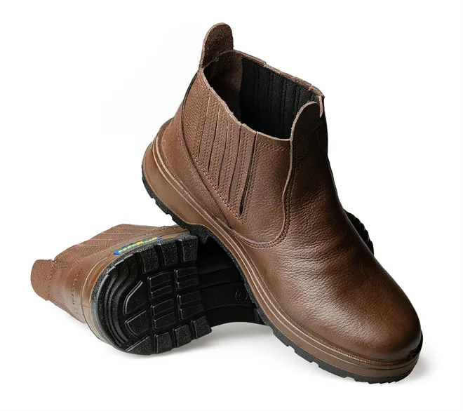 Botina Agrícola Goodyear Footwear Agro Premium Cor Marrom Café Solado Reforçado CA 39803