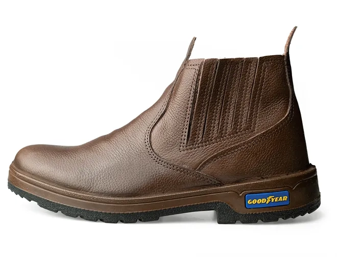 Botina Agrícola Goodyear Footwear Agro Premium Cor Marrom Café Solado Reforçado CA 39803