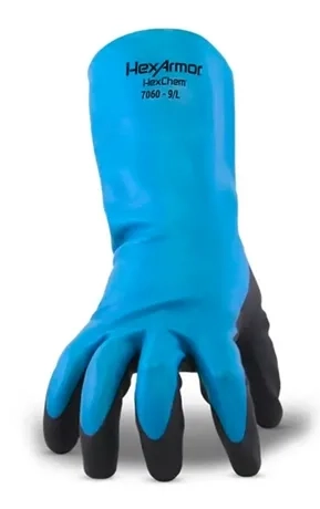 Luva Nitromax 15 Hexarmor HexCherm Para Risco Mecânico e Químico Impermeável CA 42285