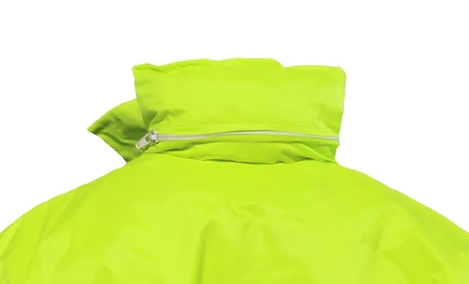 Japona Operacional Vértice Com Gola, Capuz e Refletivo em Nylon Emborrachado Impermeável, Térmica e Ventilada CA 28729