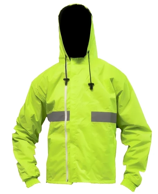 Japona Operacional Vértice Com Gola, Capuz e Refletivo em Nylon Emborrachado Impermeável, Térmica e Ventilada CA 28729