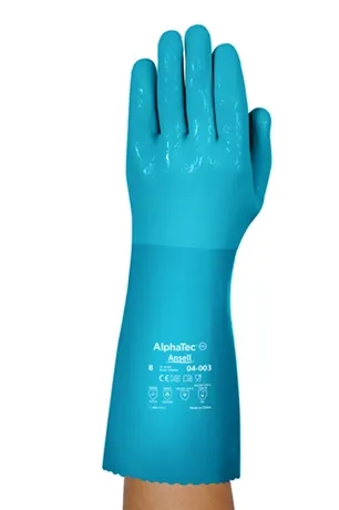 Luva de Pvc 36cm Ansell Alphatec 04-003 Com Forro, Mais Conforto e Altamente Durável CA 43410