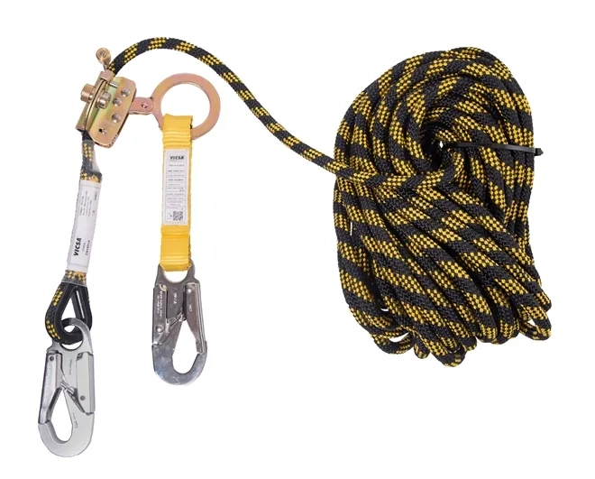 Kit de Ancoragem Em Corda Com 20 Metros Danny Vicsa Acompanha Trava-quedas Vic-27948