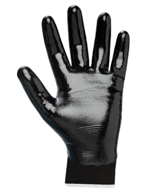 Luva de Segurança Marluvas Com Banho Nitrílico Total Shogun Black Full Coat CA 31201