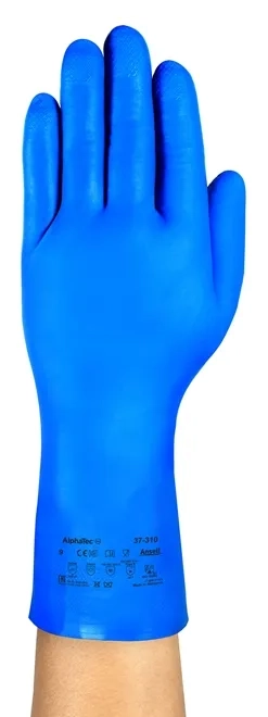 Luva de Segurança Ansell Alphatec 37-310 Nitrílica Azul 31cm Sem Forro CA 42997