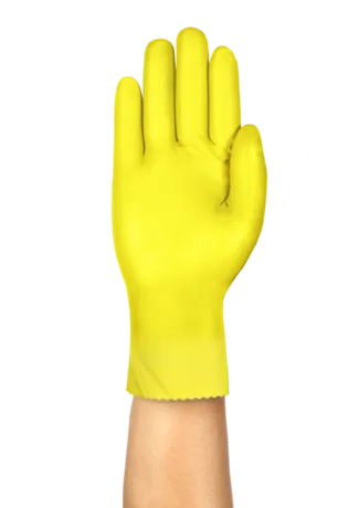 Luva de Proteção Em Látex Ansell Alphatex 88-396 Com Forro Silver Antialérgica CA 34059