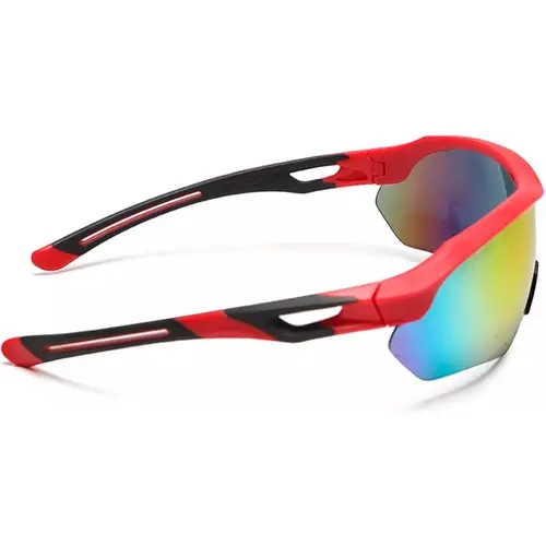Óculos de Proteção Steelflex Florence Vermelho Espelhado STF VS202740 Antiembaçante CA 40904