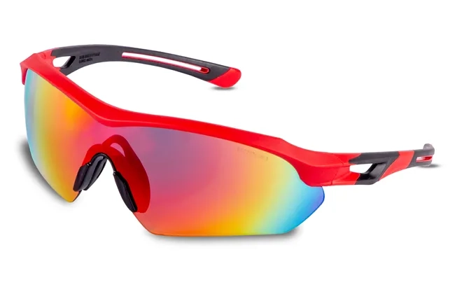 Óculos de Proteção Steelflex Florence Vermelho Espelhado STF VS202740 Antiembaçante CA 40904