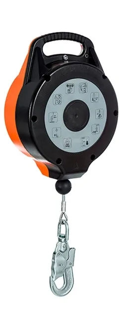 Trava-Quedas Retrátil Delta Plus em Cabo de Aço 10 Metros Delta Plus Até 150KG WPSAN12010T