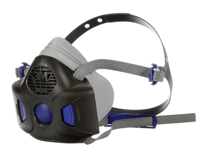 Respirador Reutilizável Semifacial 3M Secure Click HF-801SD Tamanho P  Com Botão de Teste Vedação CA 44458