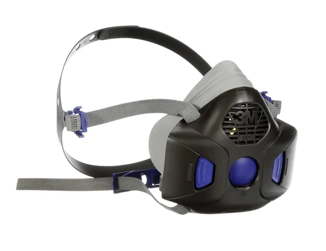 Respirador Reutilizável Semifacial 3M Secure Click HF-803SD Tamanho G Com Botão de Teste Vedação CA 44458