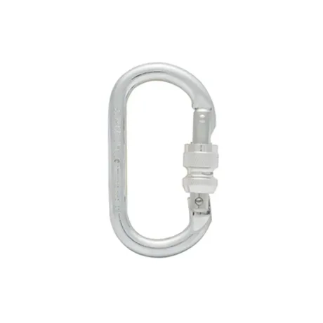 Mosquetão Oval Classe B Hércules HLM0300 Em Aço Carbono 22KN Trava em Rosca