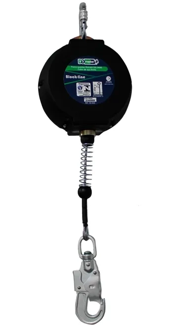 Trava-Quedas Retrátil DGMaster Block-Line DG9600 Em Cabo de Aço de 6 Metros
