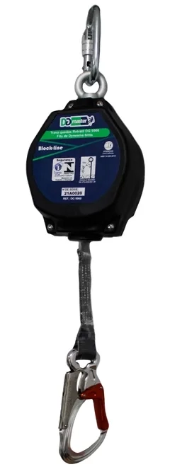 Trava-Quedas Retrátil DGMaster Block-Line DG 9960 com Fita de 20MM de 6 Metros