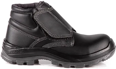 Bota de Segurança Bracol 4031BVLM1602EL NR10 Eletricista em Microfibra Bico Composite com Fechamento em Velcro e Palmilha Antiperfuro CA 39040
