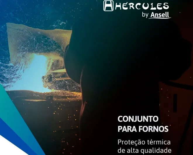 Calça de Proteção Térmica Hércules HJ351CTL Refletiva Para Fornos, Metais em Fusão e Calor Radiado CA 44169