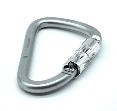 Mosquetão Tipo Pera em Aço HMS 40KN  Sideup Trava Automática