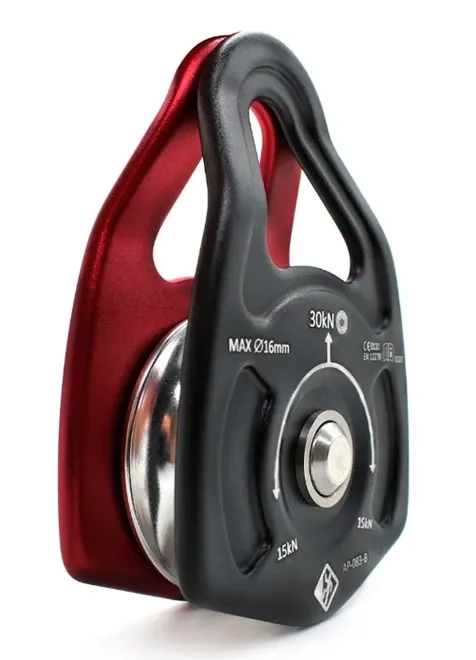 Polia Oscilante em Alumínio 30kN Usclimb Climb Clean Para Corda Até 16MM UC0123