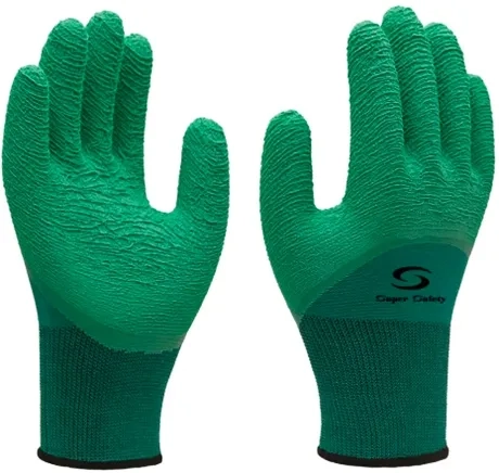Luva de Segurança Super Safety 3/4 SS1009 com Revestimento em Látex Corrugado Para Serviços Gerais CA 31895 - Caixa com 12 Pares