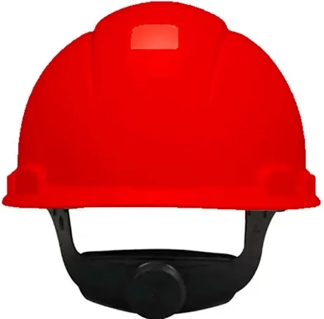 Capacete de Segurança 3M H-705 Secure Fit Vermelho Com Suspensão de Catraca e Sensor UV HB004726772 CA 29638