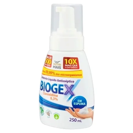 Sabonete Líquido Antisséptico em Espuma Biogex Nutriex 250g