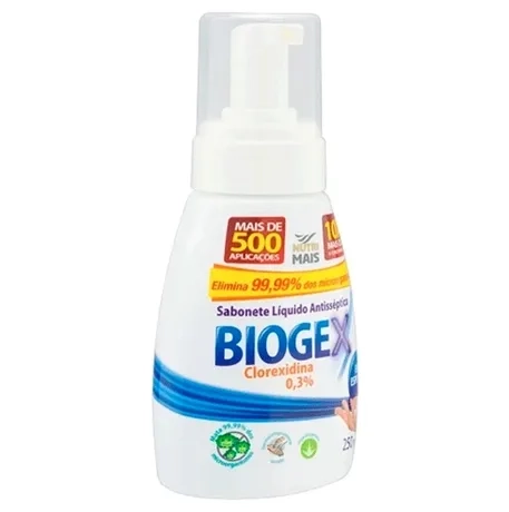 Sabonete Líquido Antisséptico em Espuma Biogex Nutriex 250g