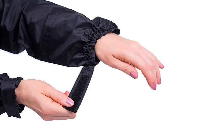 Conjunto  Impermeável Para Motociclista Feminino em Nylon Preto Vértice CA 28721/28740