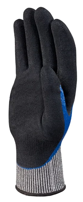 Luva de Segurança Delta Plus VENICUT54BL Palma Com Revestimento Duplo Nitrílico Resistente ao Corte CA 41355