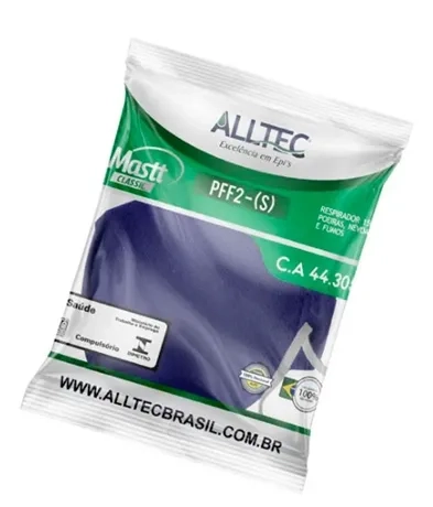 Máscara Respirátoria Alltec Mastt Protec Pff2 Sem Válvula CA 44305