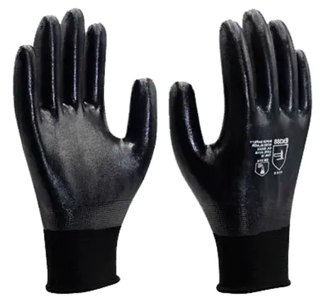 Luva Super Safety Nitro Black Banho Total Nitrílico CA 49437