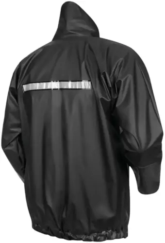 Conjunto Impermeável Para Motociclista em PVC Preto com Refletivo Delta Plus