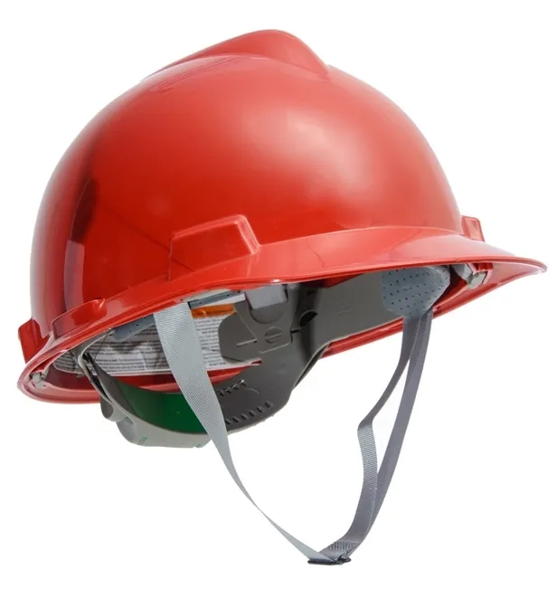 Capacete MSA V-GARD Completo Com Suspensão Push Key e Jugular Classe B CA 498