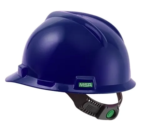 Capacete MSA V-GARD Completo Com Suspensão Push Key e Jugular Classe B CA 498