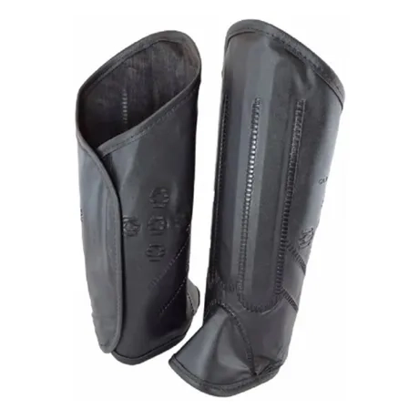 Perneira de Proteção Tecmater Cobra Em Couro Sintético com Fechamento em Velcro e Talas Contra Picadas de Animais CA 30955
