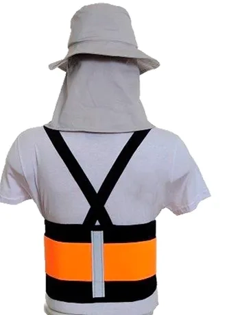 Cinta Ergonômica Refletiva Laranja Mazola Para Prevenção de Lesões na Coluna