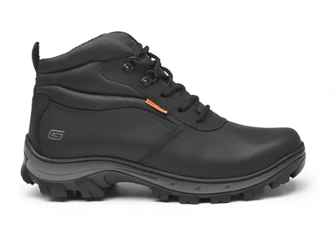 Bota de Segurança Gogowear  Modelo Viper Preto 100% Couro CA 43770