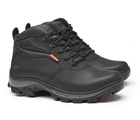Bota de Segurança Gogowear  Modelo Viper Preto 100% Couro CA 43770