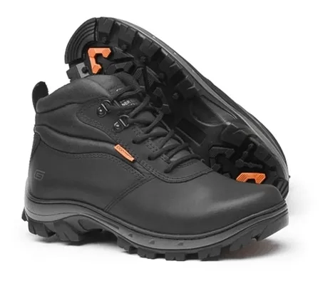 Bota de Segurança Gogowear  Modelo Viper Preto 100% Couro CA 43770