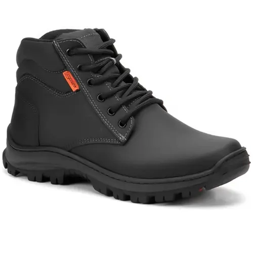 Bota de Segurança Gogowear Force 100% Couro Preto Solado Emborrachado CA 43770