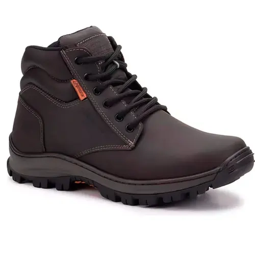 Bota de Segurança Gogowear Force 100% Couro Marrom Café Solado Emborrachado CA 43770