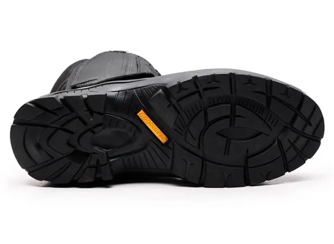 Coturno de Segurança Tático Militar Gogowear Race 900RS 100% Couro Preta Cano Alto