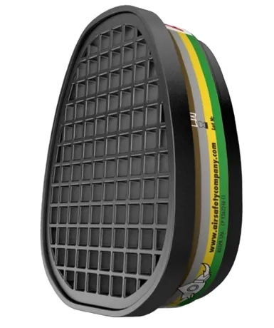 Filtro Químico Air F600M ABEK1 P3 Multigás  Alta Eficiência Para Produtos Químicos PAR