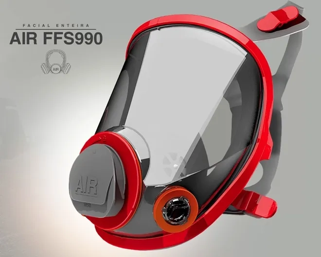Máscara Facial Total AIR Panor FFS990 Em Silicone Excelente Conforto e Eficiência CA 48244