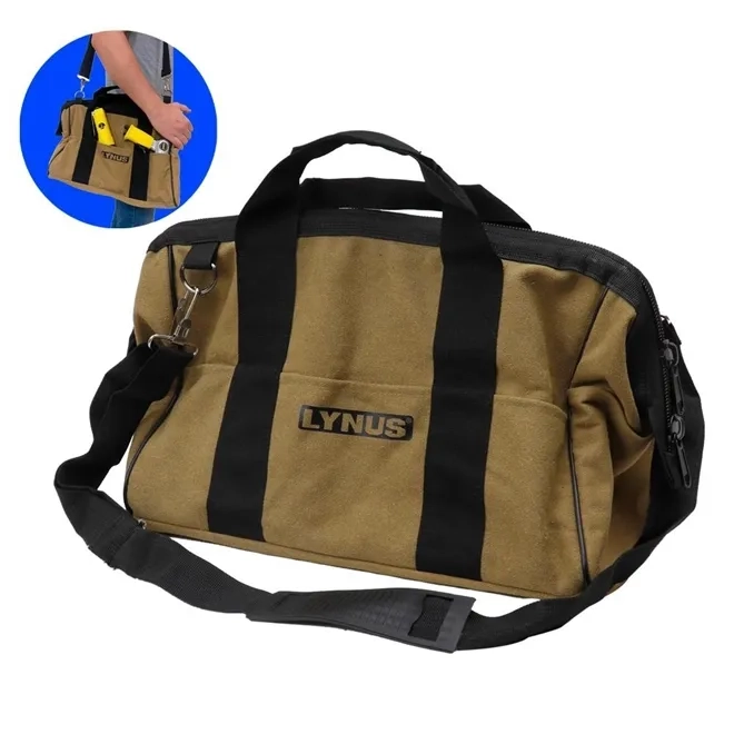 Bolsa em Lona para Ferramentas 15 Polegadas com 8 Bolsos Lynus BFL-40